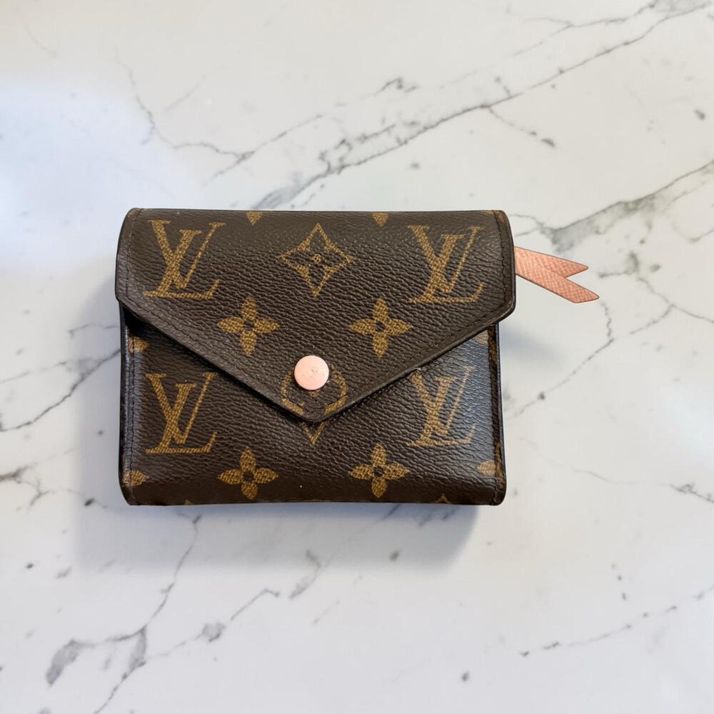 Louis Vuitton Victorine Wallet Monogram Rose Ballerine